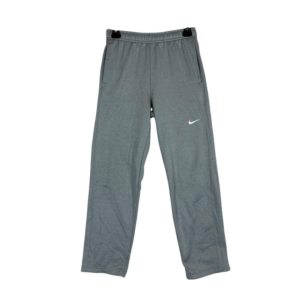 Nike Sweatpants Mens 32 Gray Therma Fleece Elastic Waist Pockets Athletic‎